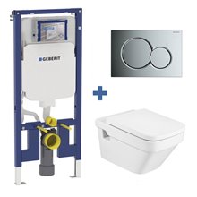Pack inodoro DAMA Roca y cisterna Geberit DUOFIX 8cm