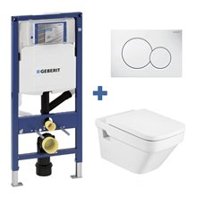Pack inodoro DAMA Roca y cisterna Geberit DUOFIX 12cm