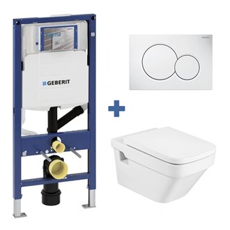 Pack inodoro DAMA Roca y cisterna Geberit DUOFIX 12cm
