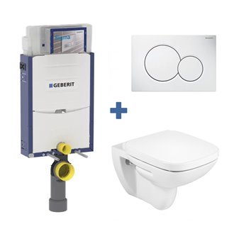 Pack inodoro DEBBA Roca y cisterna Geberit KOMBIFIX 12cm