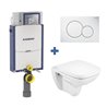 Pack inodoro DEBBA Roca y cisterna Geberit KOMBIFIX 12cm