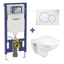 Pack inodoro DEBBA Roca y cisterna Geberit DUOFIX 8cm