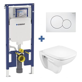 Pack inodoro DEBBA Roca y cisterna Geberit DUOFIX 8cm