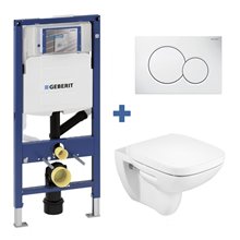 Pack inodoro DEBBA Roca y cisterna Geberit DUOFIX 12cm
