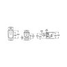 Pack inodoro The Gap Roca y cisterna Geberit DUOFIX 8 cm