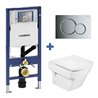 Pack inodoro HALL Roca y cisterna Geberit DUOFIX 12cm