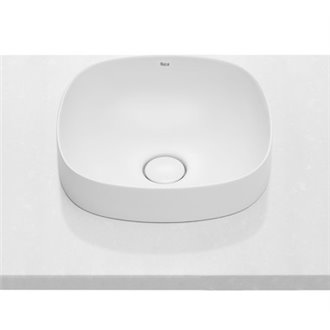 Lavabo de encimera Inspira Soft Roca 37x37