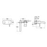Grifo de lavabo monomando empotrable Lanta Roca