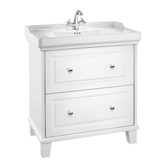 Conjunto de mueble 80cm dos cajones y lavabo Carmen Roca
