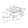 Estructura base con lavabo 80cm Carmen Roca