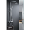 Columna de ducha termost&aacute;tica blanco mate Imex Londres