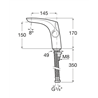 Grifo de lavabo Insignia liso Roca