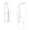 Columna ducha hidromasaje Evolution Roca