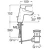 Grifo de lavabo desag&uuml;e autom&aacute;tico Malva Roca
