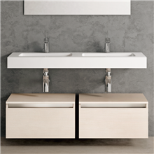 Lavabo suspendido con faldón Surface TEGLER