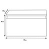 Mueble auxiliar Blanco brillo Surface TEGLER