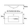 Lavabo encimera Surface 46 Tegler
