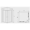 Mampara de ducha angular &Eacute;lite de Futurba&ntilde;o