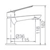 Grifo lavabo cromado Imex Luxor