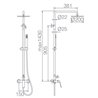 Columna de ducha blanco mate Imex Luxor