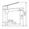 Grifo lavabo blanco mate Imex Luxor