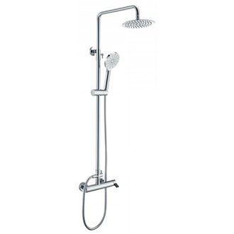 Columna de ducha cromado/negro Imex Elba