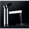 Grifo lavabo cromado/negro Imex Elba