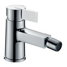Grifo de bidé cromado/blanco Imex Elba