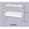 Mueble con lavabo met&aacute;lico GUADA de Doccia