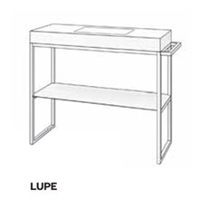 Mueble auxiliar con lavabo metálico LUPE Doccia 