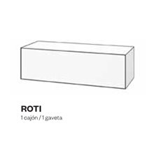 Mueble auxiliar fenólico con cajón ROTI Doccia