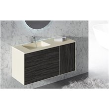 Mueble con lavabo y espejo fenólico ARKANSAS de Doccia