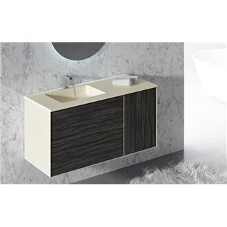 Mueble con lavabo y espejo fen&oacute;lico ARKANSAS de Doccia