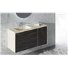 Mueble con lavabo y espejo fen&oacute;lico ARKANSAS de Doccia