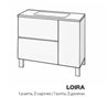 Mueble con lavabo y espejo fen&oacute;lico LOIRA Doccia