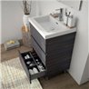 Mueble 101cm Blanco Brillo 3 cajones SALGAR FUSSION LINE