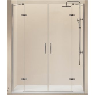 Mampara frontal 2 puertas abatibles NA415 Kassandra