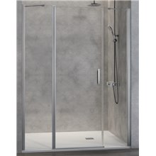 Mampara frontal puerta abatible + fijo 40cm NA517 Kassandra
