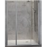 Mampara frontal puerta abatible + fijo 40cm NA517 Kassandra