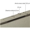 Plato de ducha beige con desag&uuml;e oculto SIDE PLUS de GME