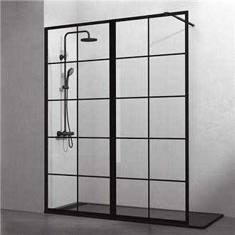 Mampara frontal panel fijo SCREEN BLACK CHESS XXL GME