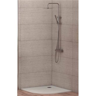 Plato de ducha resina semicircular Futurba&ntilde;o
