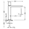 Grifo de lavabo Naranja M TUB TRES LOFT