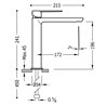 Grifo de lavabo Blanco M TRES LOFT