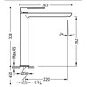 Grifo de lavabo Verde L TRES LOFT