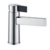 Grifo lavabo cromado/negro Imex Elba
