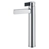 Grifo alto de lavabo cromado/negro Imex Elba