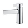 Grifo lavabo cromado/blanco Imex Elba