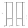 Pack mueble con 2 cajones, lavabo sobreencimera y espejo DECO LINE Sanchis