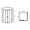 Mampara de ducha angular Austin Futurba&ntilde;o